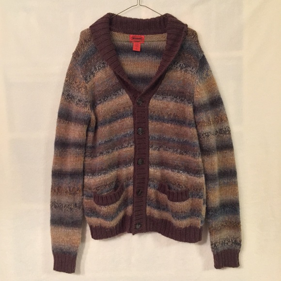 Missoni for Target Other - Missoni Target brown striped shawl collar cardigan